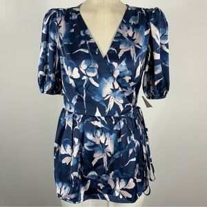 NWT Lovedrobe Navy and Beige Floral Dress